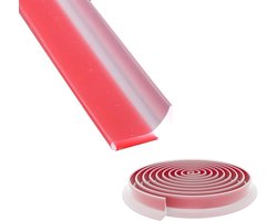 Verbinding profiel voor muur - 1 m - transparant - waterdichte bescherming tegen water en douche - afdichting - op maat te snijden - ook voor keukenspoelbak - werkblad - vensterbank