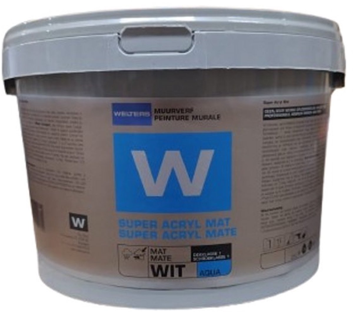 Welters latex super Acryl Mat wit 20 emmers van 10 liter op 1 pallet