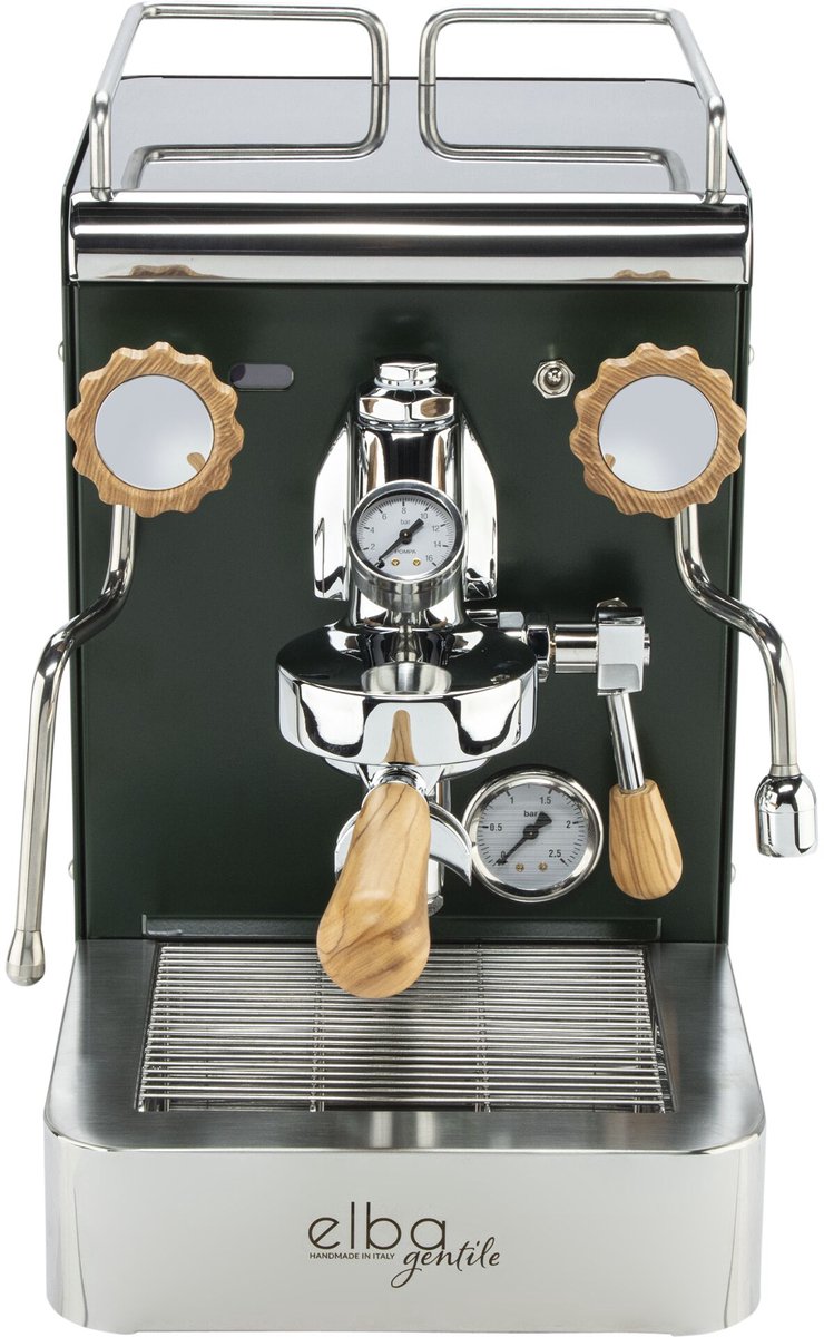 Elba Gentile groen RAL6009 espressomachine