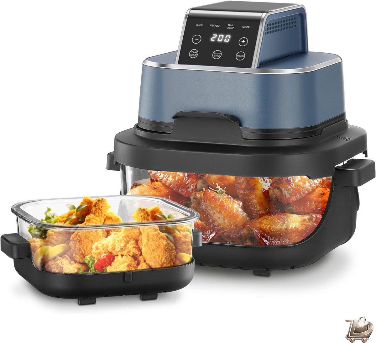 Draagbare Heteluchtfriteuse 4L met Dubbele Lade - Product - €304,95