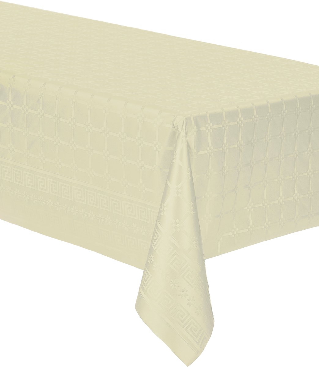 ISAP FRANCE - Damast papieren tafelrol ivoor 6 m x 1,20 m