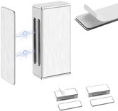 2 stuks zelfklevende magnetische deuringang, magnetische sluiting kast, geschikt voor sterke magneten, geen gaten boren nodig, magneten die op kastdeuren kunnen worden geplakt, deurmagneten, horren 6,5 x 2,6 cm