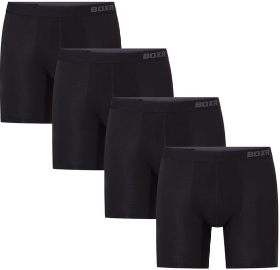 BOXR Sous-Vêtements - Boxer Classic - Sous- Sous-vêtements en Bamboe - Lot de 4 - Sous- Sous-vêtements Homme - Boxer Homme - Sous- Sous-vêtements Homme - Boxers en Bamboe pour Homme