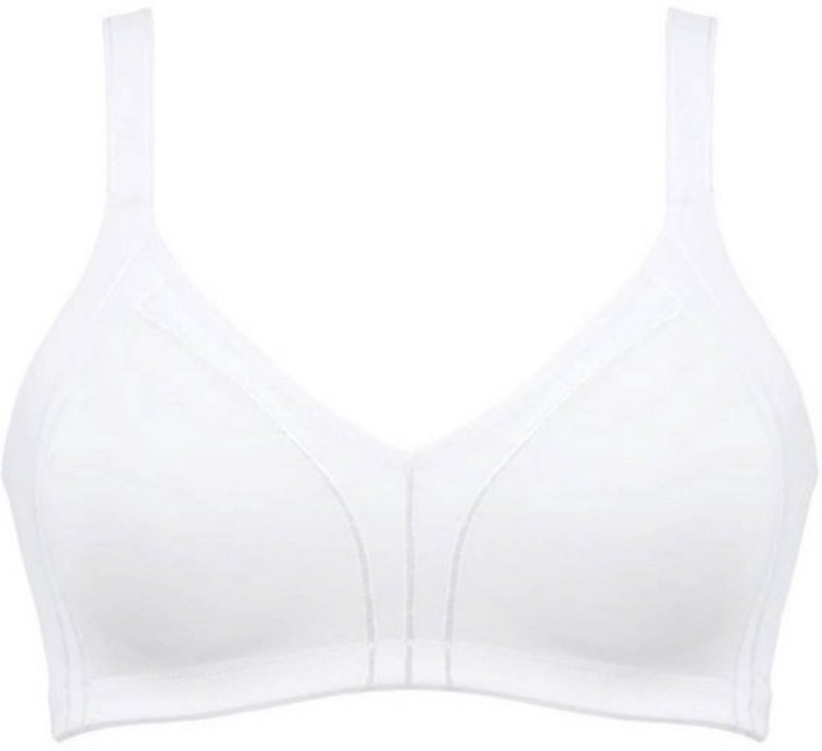 Naturana naadloze soft BH zonder beugels maat 90D wit