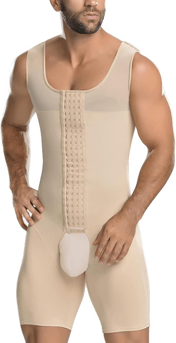 Compressie Heren Full Body Bodysuit voor Slankere Taille en Betere Houding