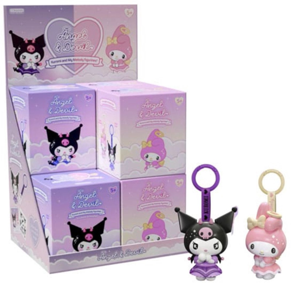 Hello Kitty Keyring Angel & Devil Assortment (8)