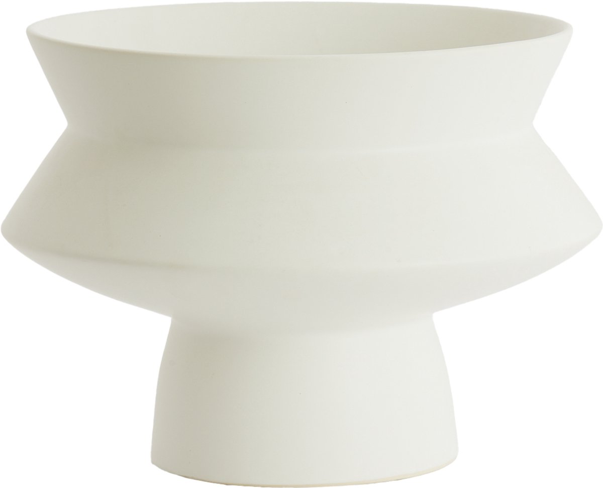 Light&living Vaas deco Ø31,5x23,5 cm VICENTO mat wit