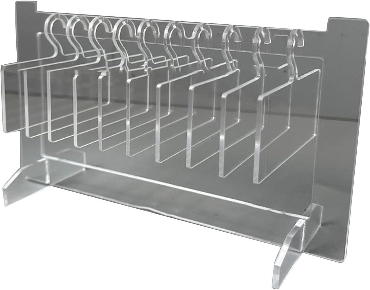 Nagelhanger Displaystandaard - Acryl, 10 Stuks Hangers, Multifunctionele Organizer