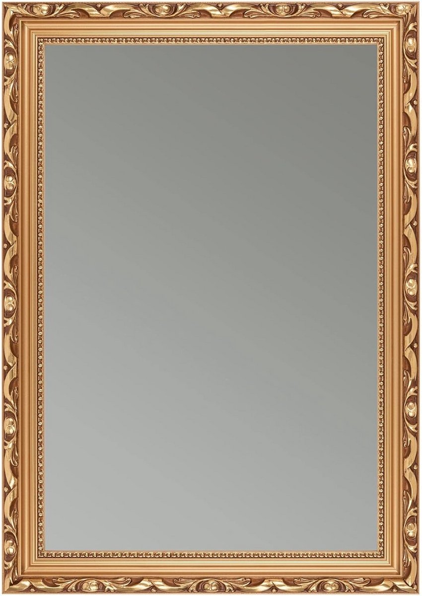 Antieke Wandspiegel 60x180 cm met Bronze Shabby Chic Barok Frame - Staand of Hangend