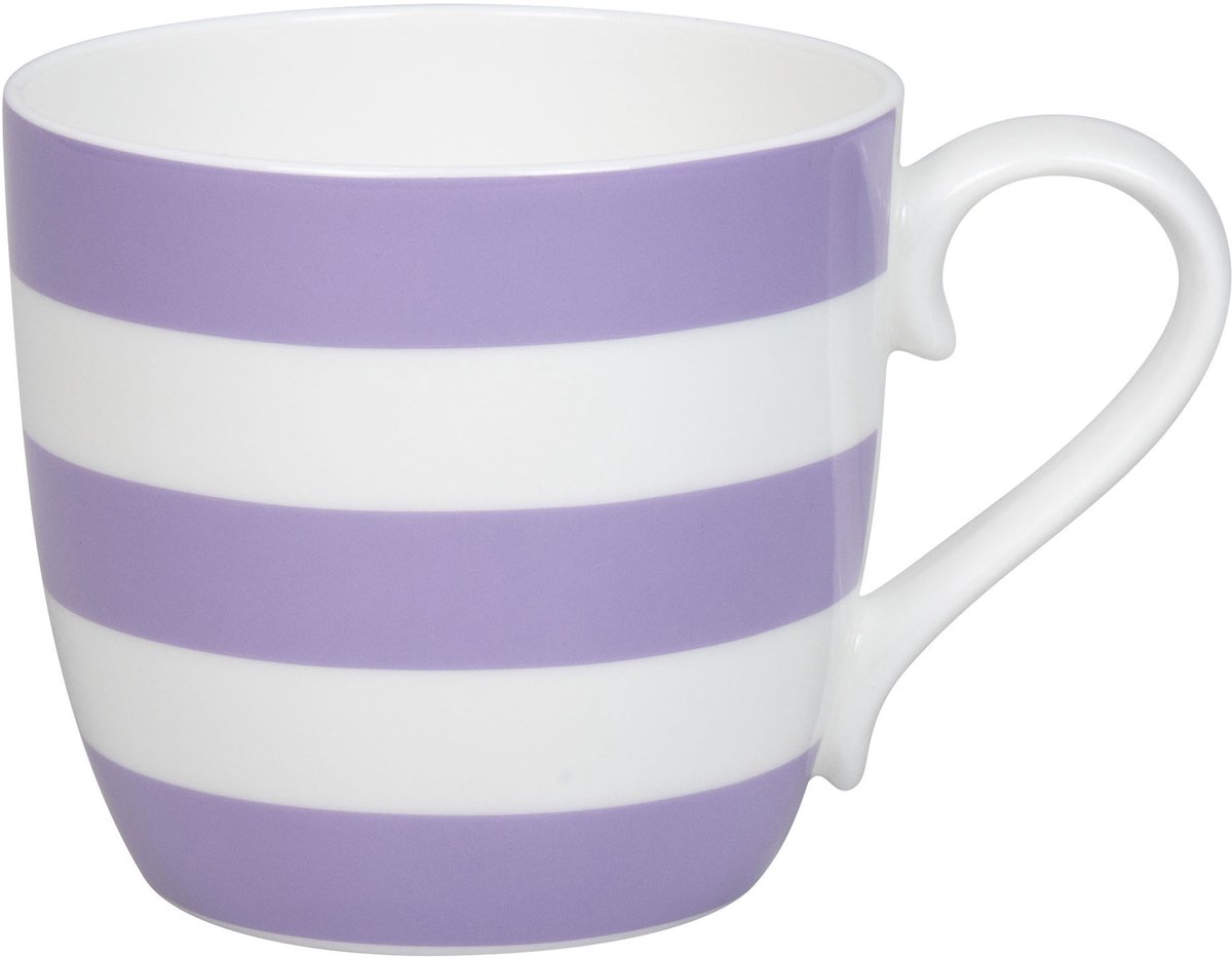 Könitz mok Stripes - Lila, beker, porselein, 425 ml, 11 2 057 2816