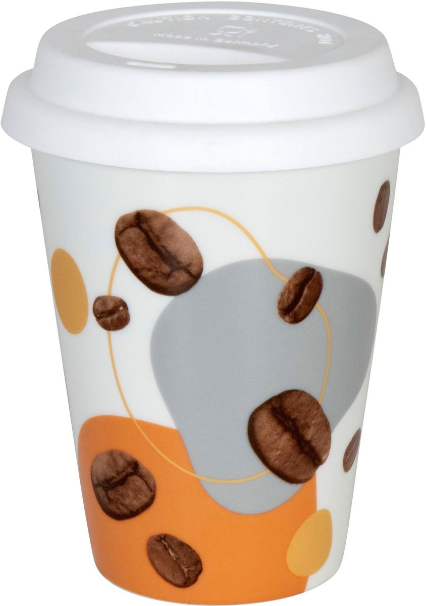 Könitz Coffee to go Mok Koffiestroom, thermomok, porselein, gekleurd, 380 ml, 11 5 162 2674