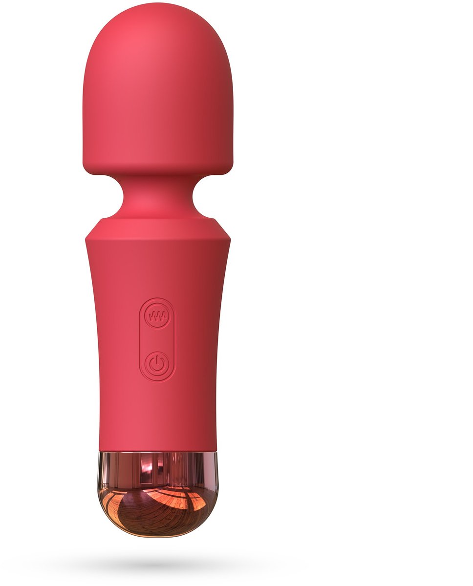 Crushious Sexy Wanda - Mini Oplaadbare Wand Massager - Terracotta - Rood