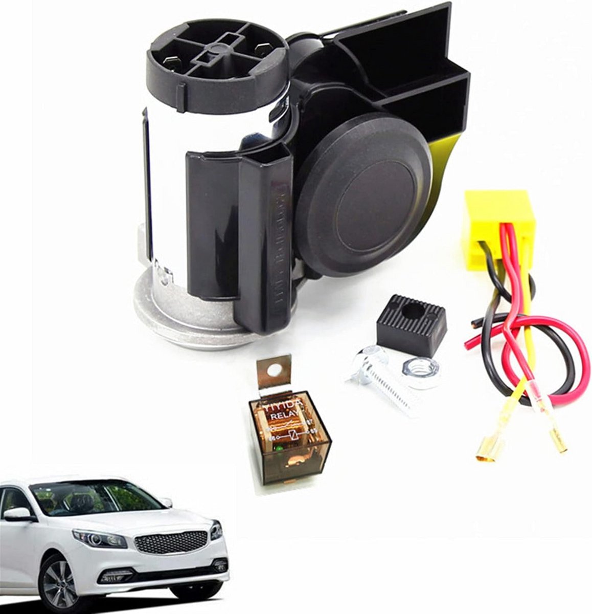 Luid Dual Tone Luchthorn 135DB met Compressor voor 12V Voertuigen