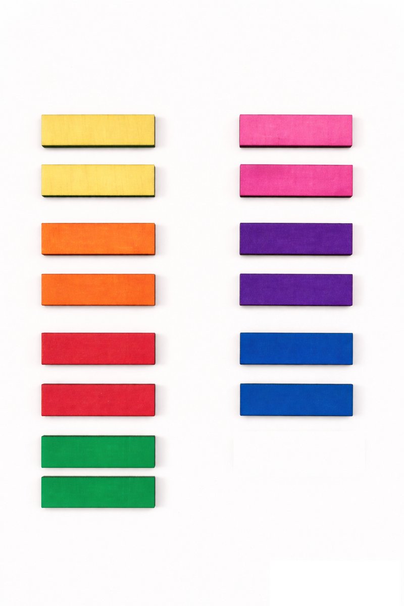 Weekplanner - uitbreidingsset dagkleuren - houten weekplanner - planning kinderen - weekplanning - kleuren - dagkleur