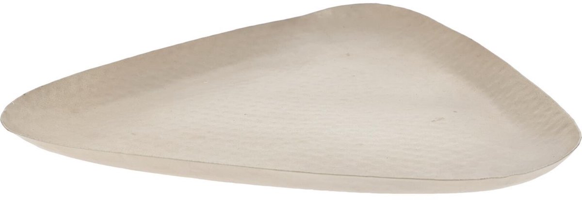Home & Styling dienblad metaal beige rond tafelaccessoire 150 cm.