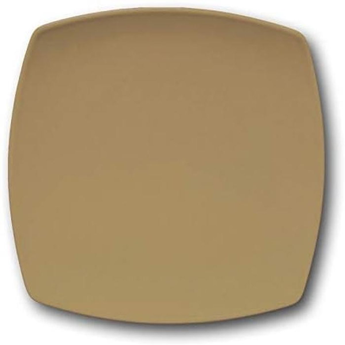 Plat vierkant bord 26 cm bruin voor diner of lunch