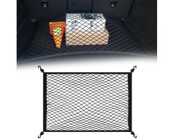 Octav8® Bagagenet - Kofferbaknet - Aanhangernet - Uitbreidbaar tot 200 x 110 cm - Inclusief 4 haken