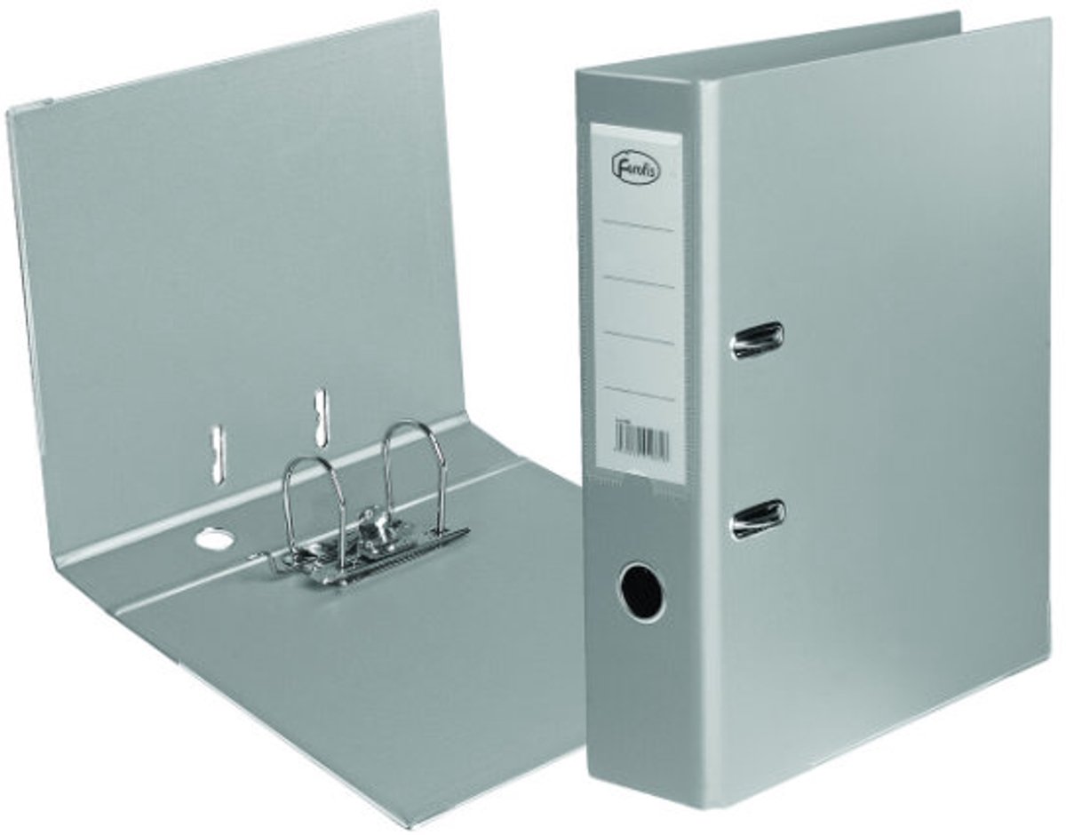Centrum Forofis ordner A4 80mm grijs PVC 91065.