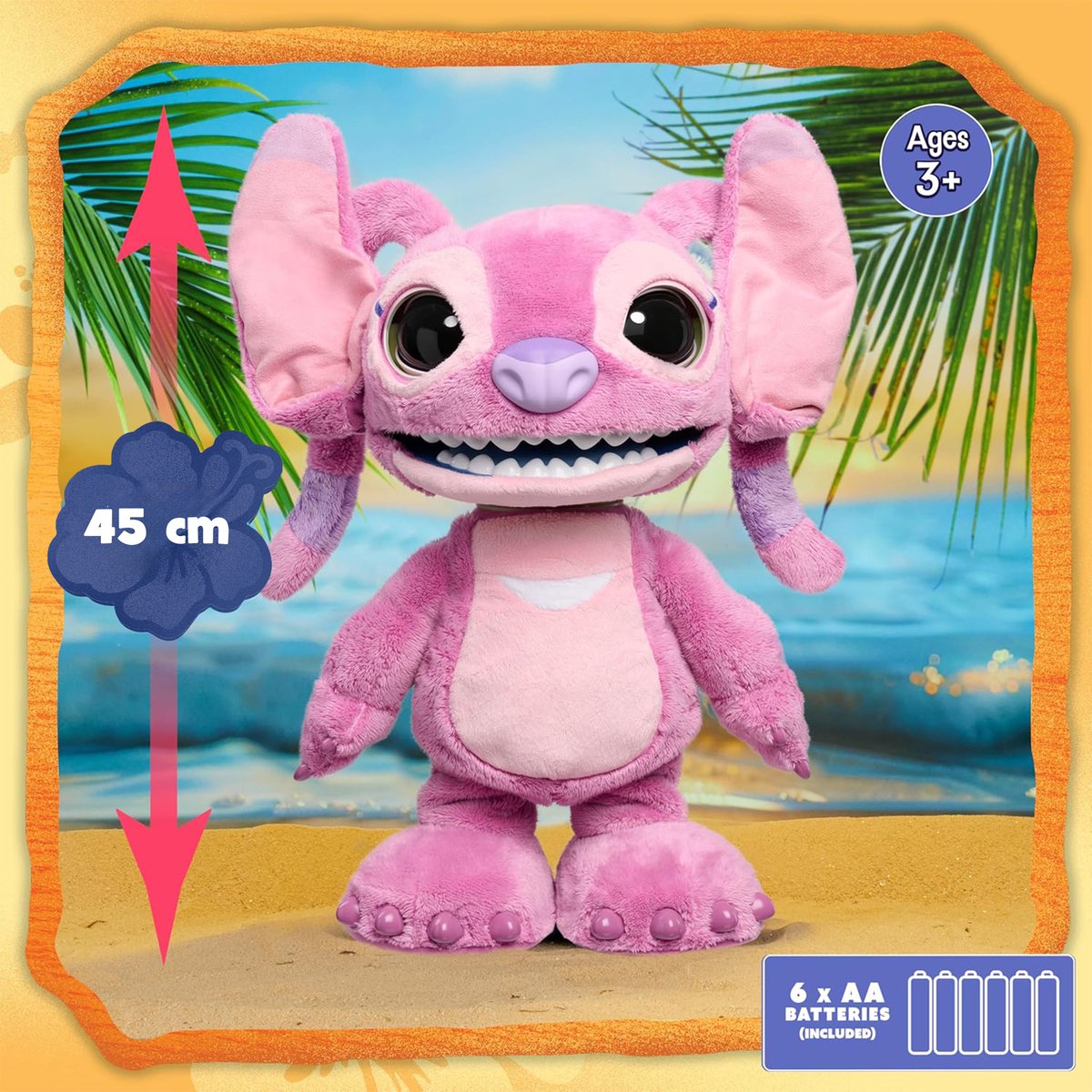 Disney Stitch - Ultimate Angel - Interactieve pluchen knuffel - Brabbelt zijn Angel taal, danst, zingt en beweegt — afbeelding 6