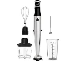 MATTI® - Staafmixer Set 5in1 - Elektrische Staafmixer - Hakmolen - Blender - Melkopschuimer - 1500W