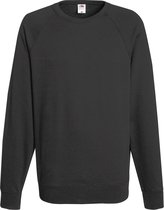 Pull Fruit of the Loom Sweat Raglan Col Rond Anthracite taille M