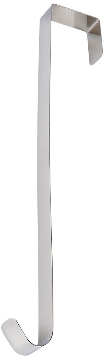 Christmas Decoration kerstkrans deurhanger - zilver - 29,5 cm - metaal - krans ophangen - haak – foto 2