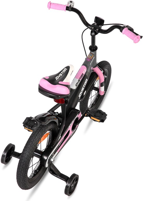 JOYSTAR New Berry Kinderfiets - 16 Inch - Voor Jongens & Meisjes (4-7 Jaar) - Inclusief Zijwieltjes - Roze - Geschikt voor buitenactiviteiten in de lente van JOYSTAR — afbeelding 3