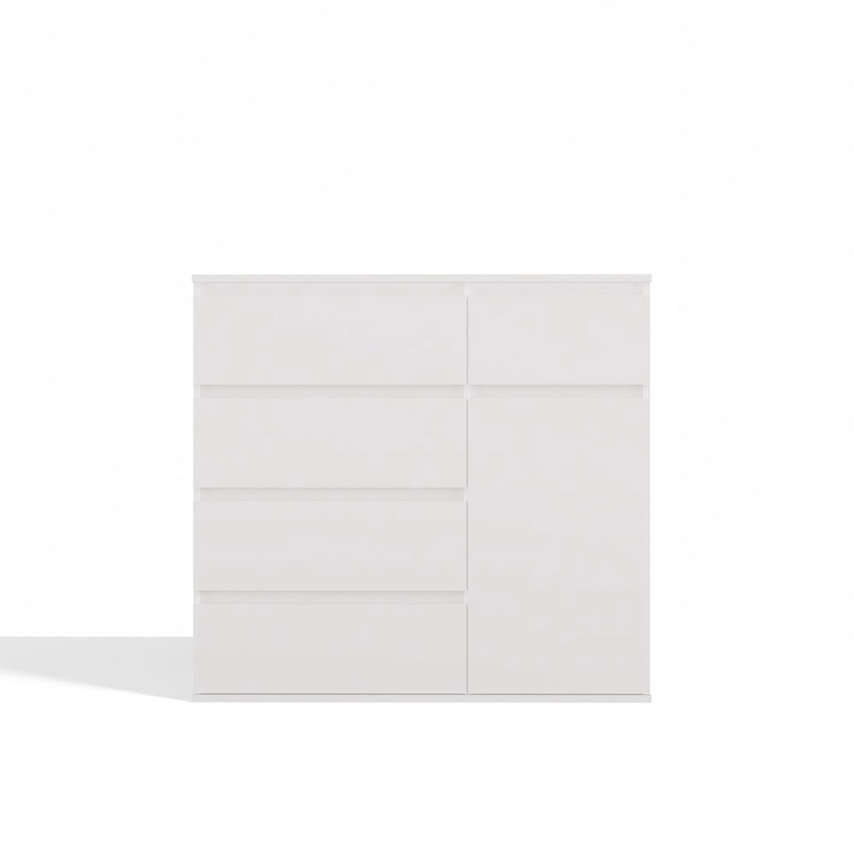 MODERN 1D5S - Dressoir - 1 deur - 5 lades - Greeploos design