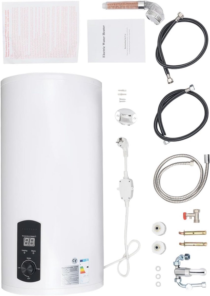 Elektrische Verticale Boiler 80 Liter Opslag Koud en Warm Water