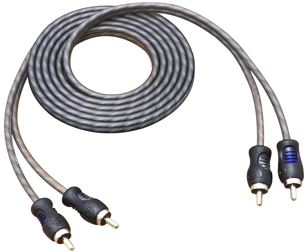 2-Kanaals RCA Kabel Auto Versterker & Subwoofer - 1,8 Meter - Zuurstofvrij Koper (OFC)