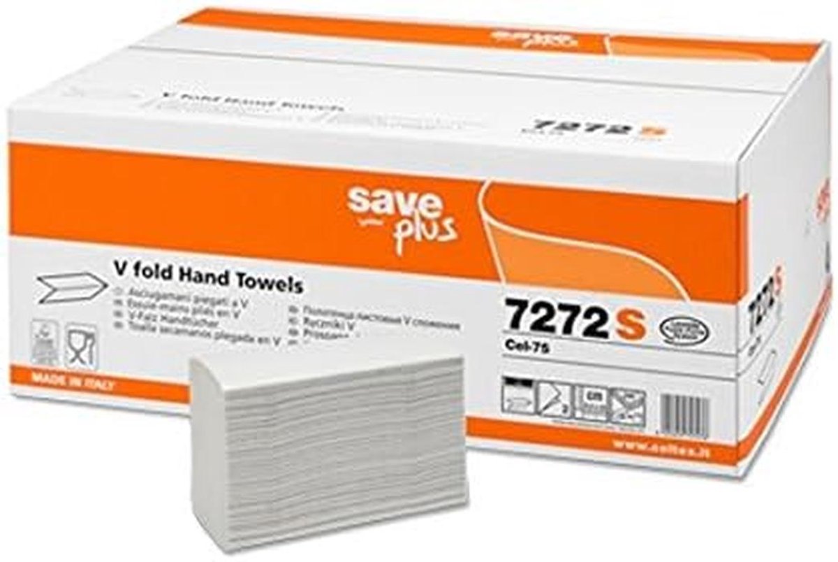 Extra Sterke Dubbelwandige Papieren Handdoekjes - 3000 V-vouw Vellen