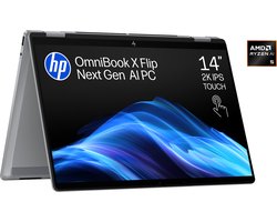 HP OmniBook X Flip Next Gen AI 14-fk0050nd - Copilot+ 2-in-1 Laptop - 14 inch - Ryzen AI 5 - 16GB/512GB