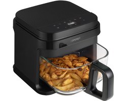 Concept Glass&Fast - Vetvrije friteuse, inhoud 5,5 l, 7 programma's, LED-touchscreen, gezonde frituurmodus, glazen bak, FR5500