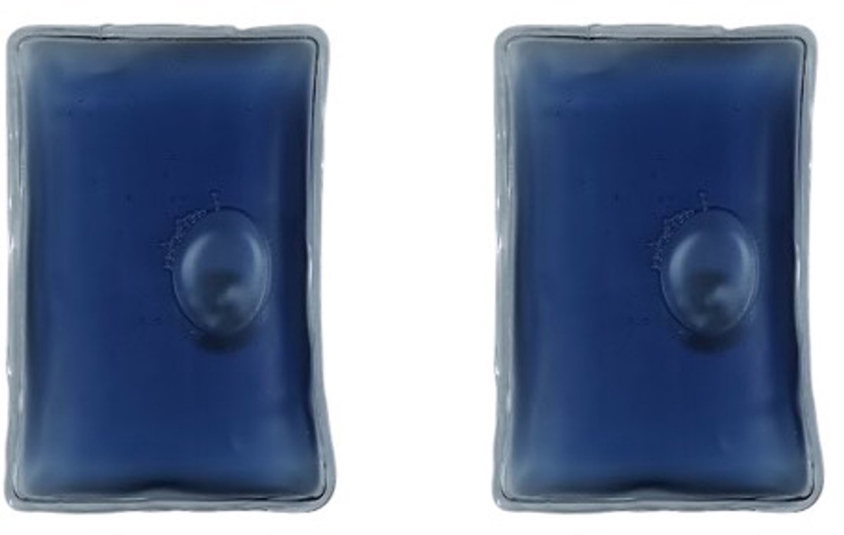 Handwarmer - Herbruikbaar - Rechthoek - Voordeelset 2 Stuks !! - 2 x Blauw