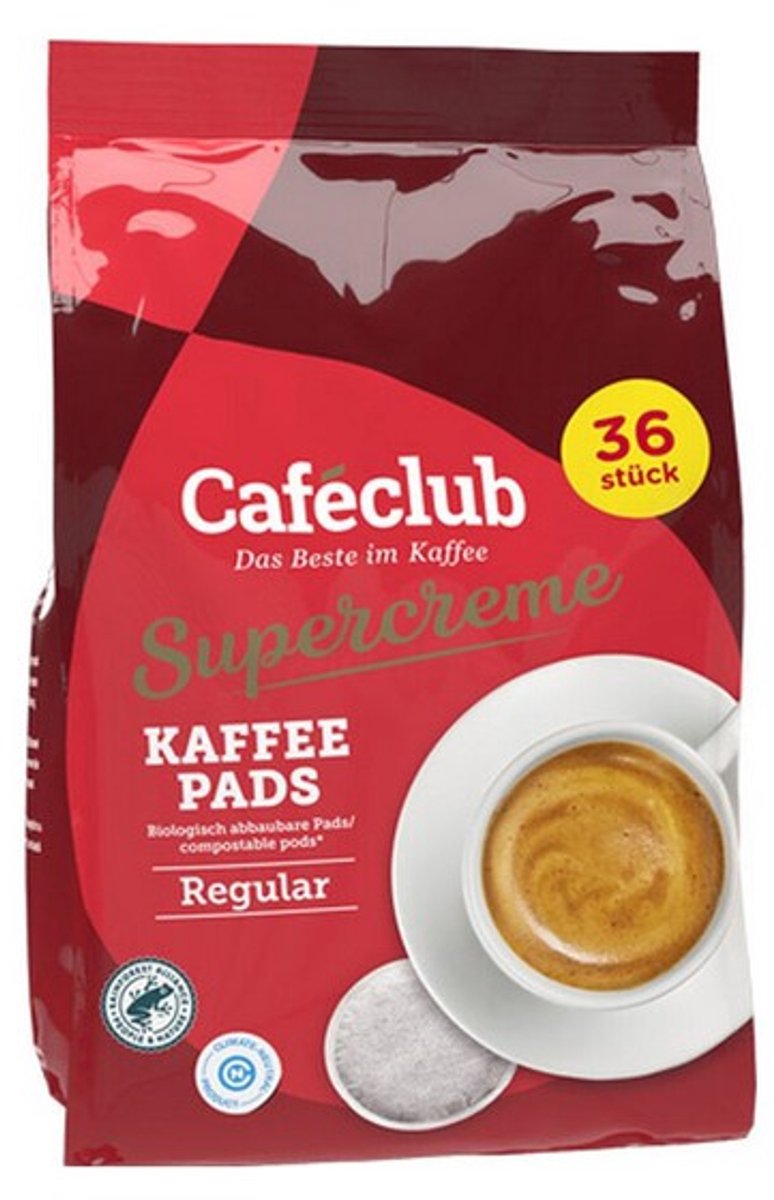 Caféclub - Supercreme Koffiepads Regular - 36 pads
