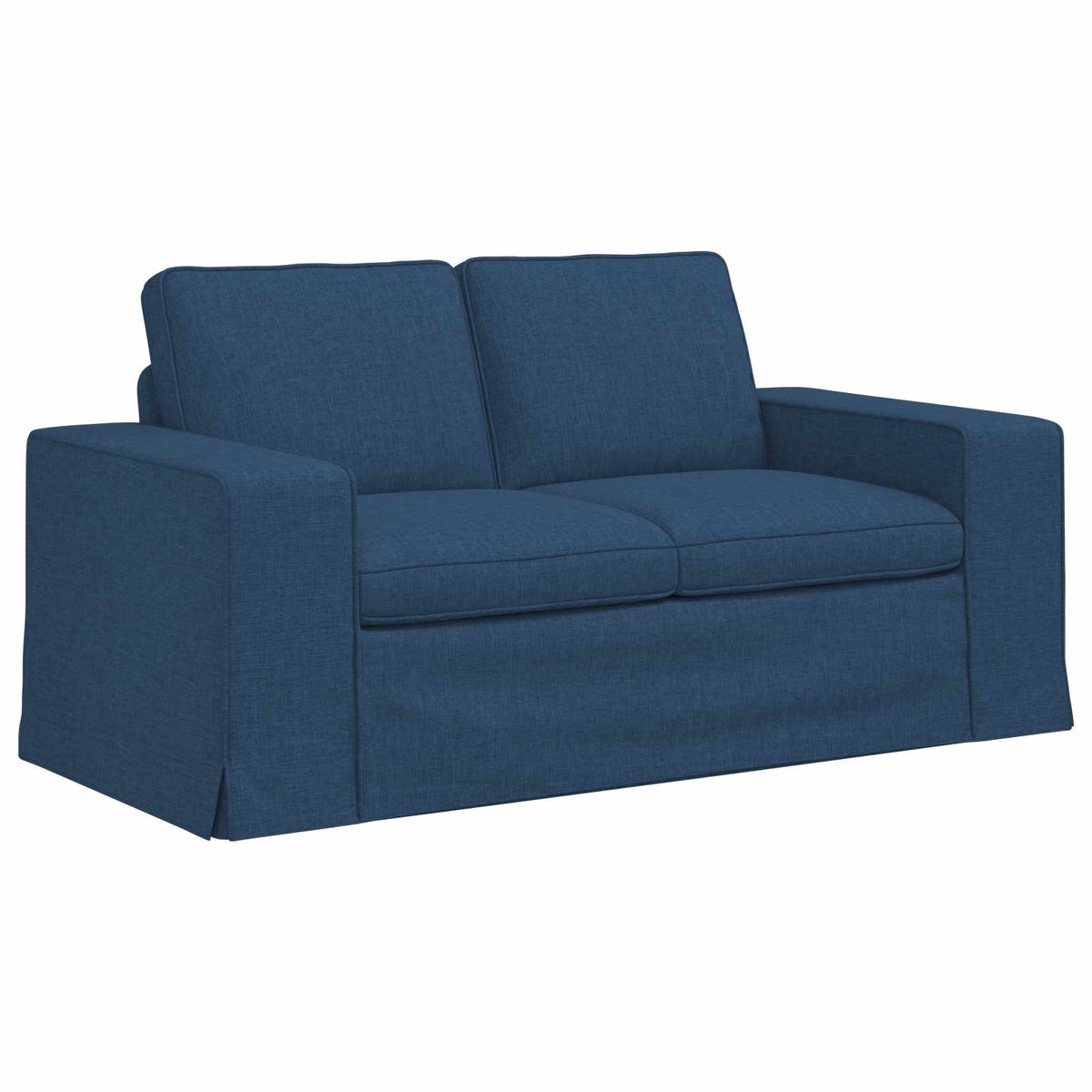 vidaXL Bank - Blauw - 162 - x - 80 - x - 82 - cm - Stof