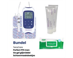TensCare - Bundel Perfect PFE man + Glijmiddel + Schoonmaakdoekjes | Bekkenbodemtrainer | Pelvic Floor Trainer | Behandeling van Incontinentie | glijmiddel | glijmiddel op waterbasis | glijmiddel waterbasis | desinfectiedoekjes |