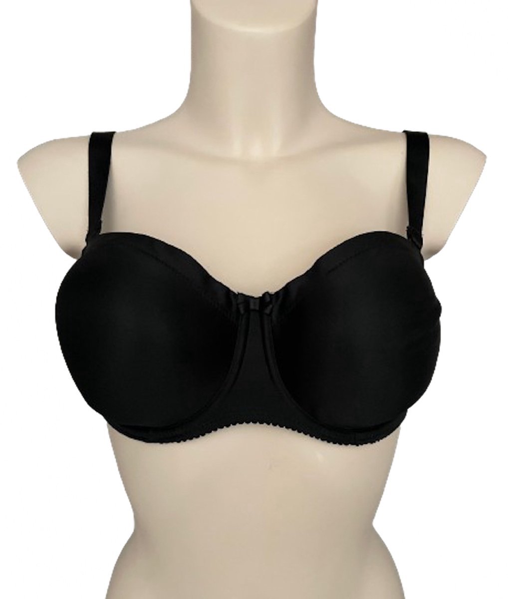 PrimaDonna Satin Strapless Bh 0161331 Zwart - maat EU 75E / FR