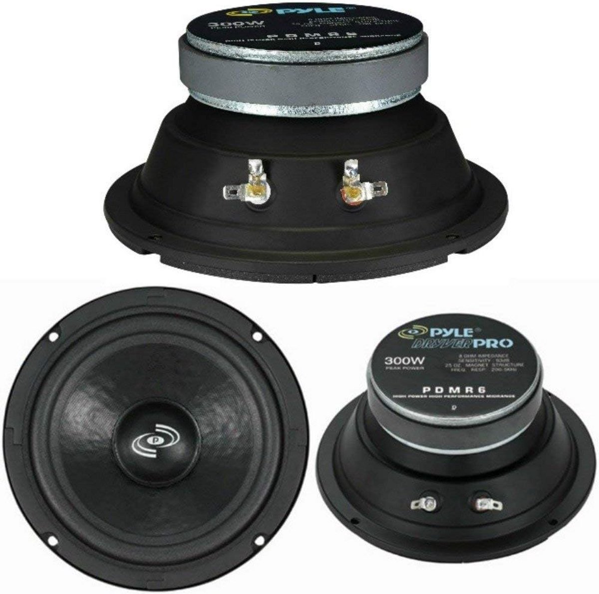 Krachtige 16.5 cm Midrange Speaker voor Auto of Hifi Gebruik, 300 Watt Maximaal