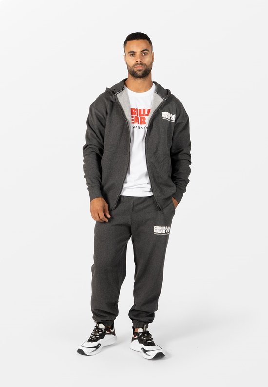 Gorilla Wear Classic Oversized Sweatpants - Donkergrijs Gemeleerd - 3XL van Gorilla Wear — afbeelding 3