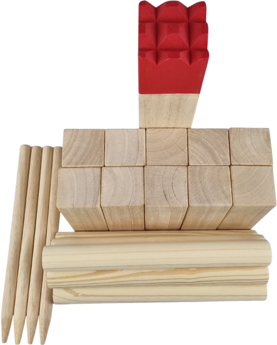 Kubb - het leukste camping spel - Materiaal: Hout — afbeelding 4