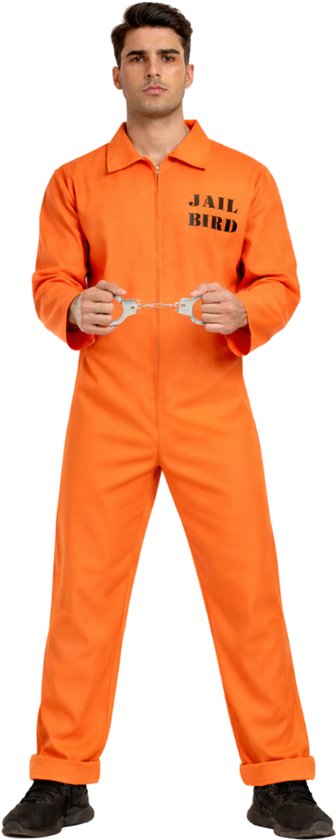 Joya Kids® Costume Pénal Adultes | Salopette Oranje | Déguisement de prisonnier | Déguisements | Costume de carnaval | Unisexe | Taille XL