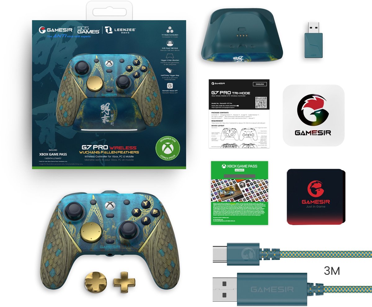 GameSir G7 Pro - Draadloze Xbox controller met Hall Effect triggers thumbnail 5