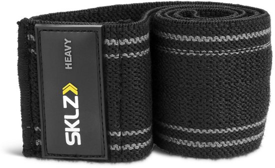 SKLZ Pro Knit Mini Band - Resistance Band - Weerstandsband - Voor Been Oefeningen of Schouder Training - Sterk - Strong - Zwart