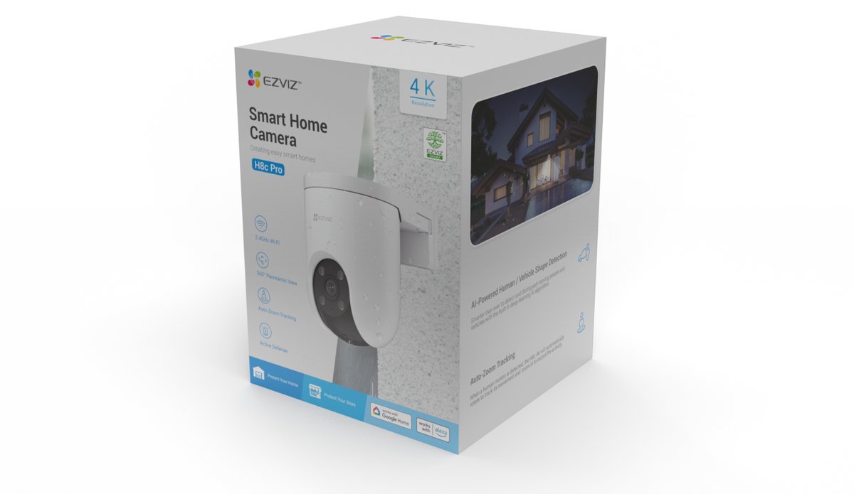 EZVIZ H8C Pro IP-bewakingscamera 4K Ultra HD met Nachtzicht - afbeelding 2