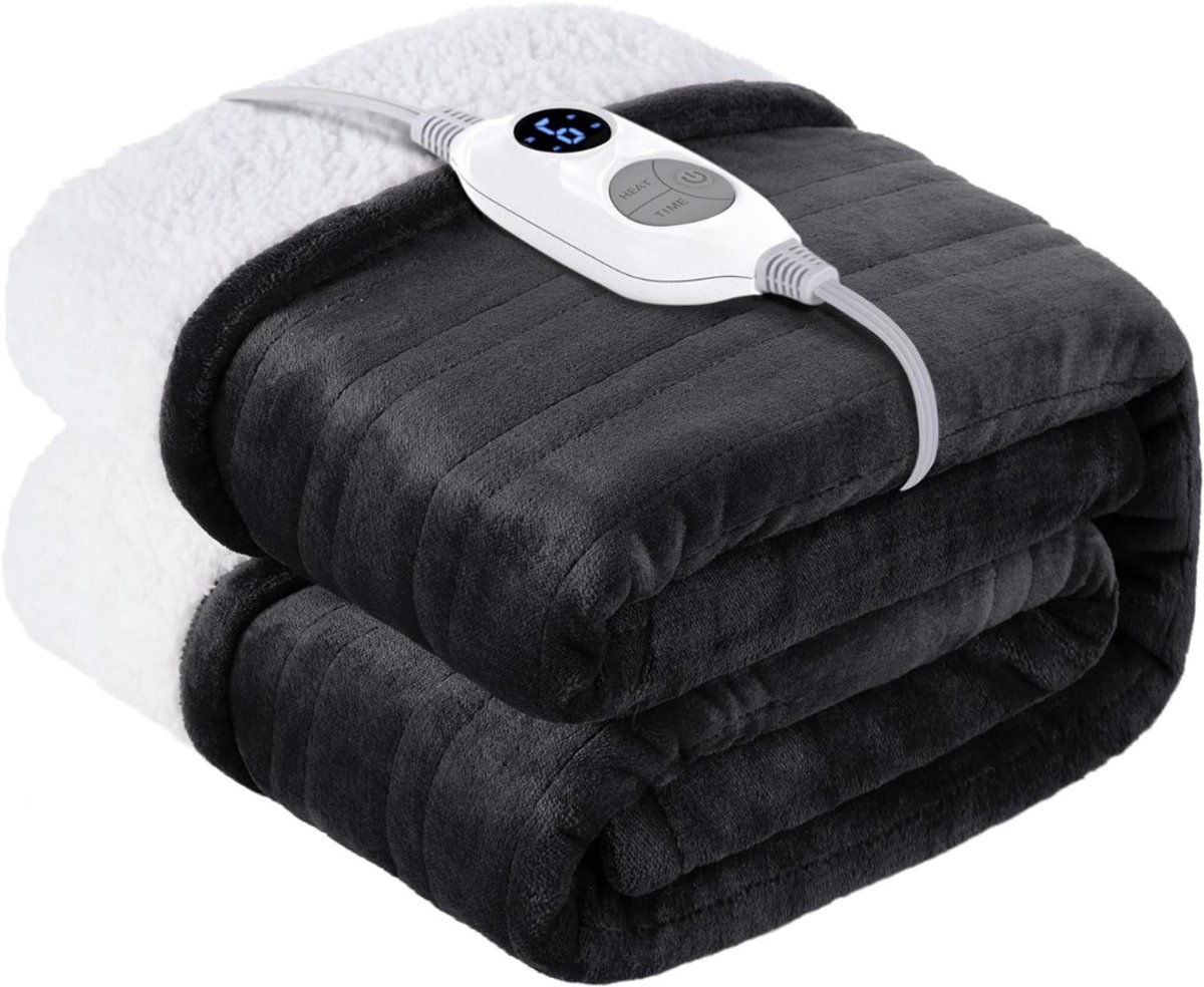 Nexvo® Infrarood Deken - Elektrische Deken – Warmtedeken - Grijs - 38cm x 33cm x 15cm; 2.04kg