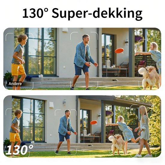 TWUFY Solar Camera - Beveiligingscamera Draadloos Buiten - Buiten Camera met Nachtzicht - Buiten Camera met Zonnepaneel - Bewakingscamera voor Buiten - Beveiligingscamera Buiten - 4MP Ultra HD - Met wifi en App - 2 Stuks van Merkloos — afbeelding 5