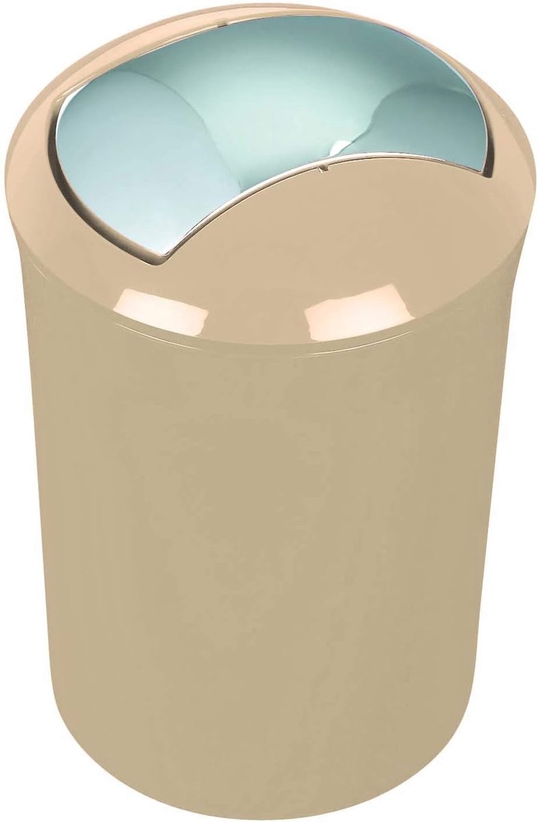 Cosmetica-emmer met kanteldeksel 5 liter - Badkameraccessoire voor netheid en stijl