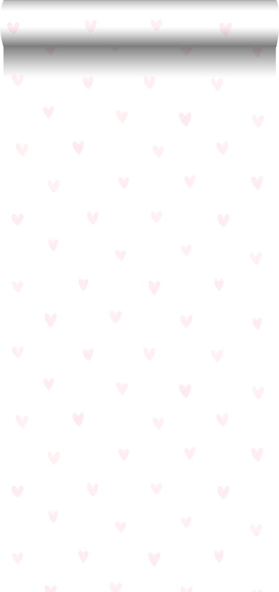 Proefstaal Walls4You behang confetti hartjes licht roze - 26,5 x 21 cm - 935300-S