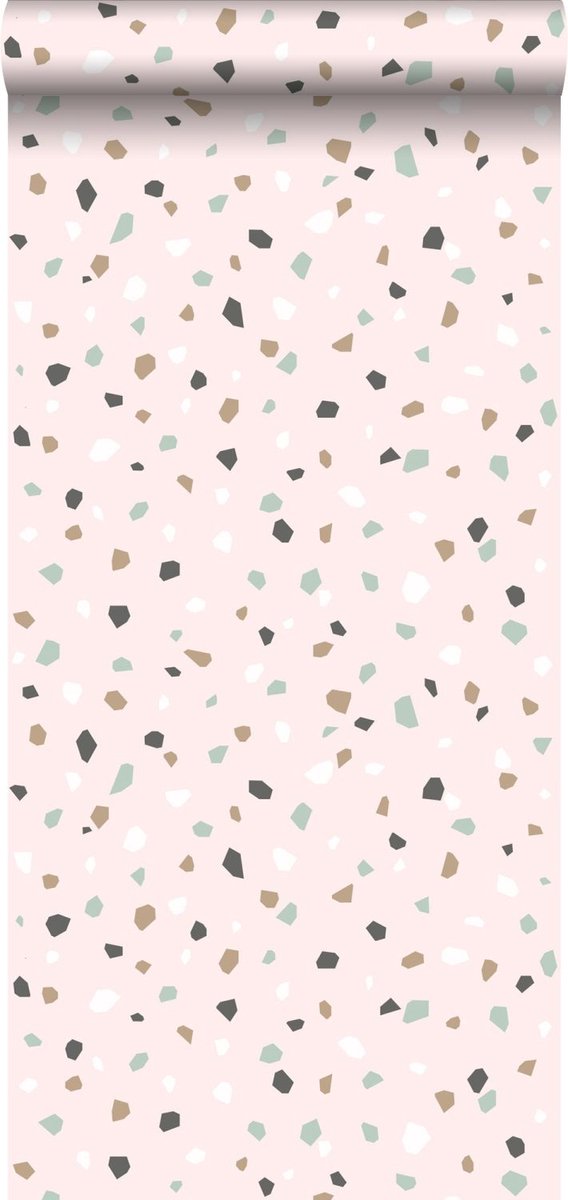 Proefstaal Walls4You behang terrazzo roze - 26,5 x 21 cm - 935314-S